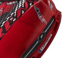 Дитяче ліжко машина Star Premium Mersedes GT red 190х90 см з підсвічуванням, музикою, шкіряний салон, пультом
